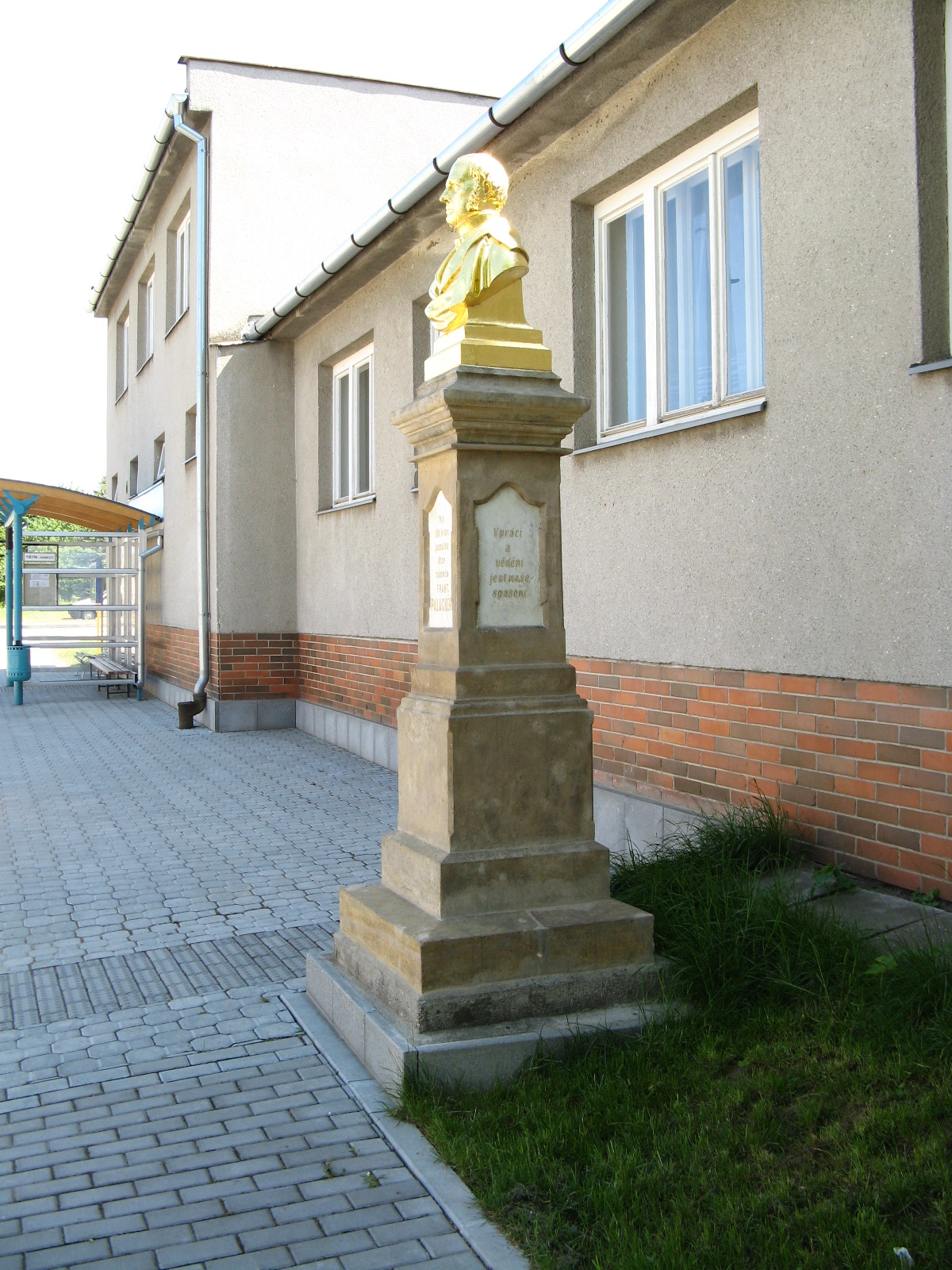 Dzisiejszy widok – Busta Františka Palackého