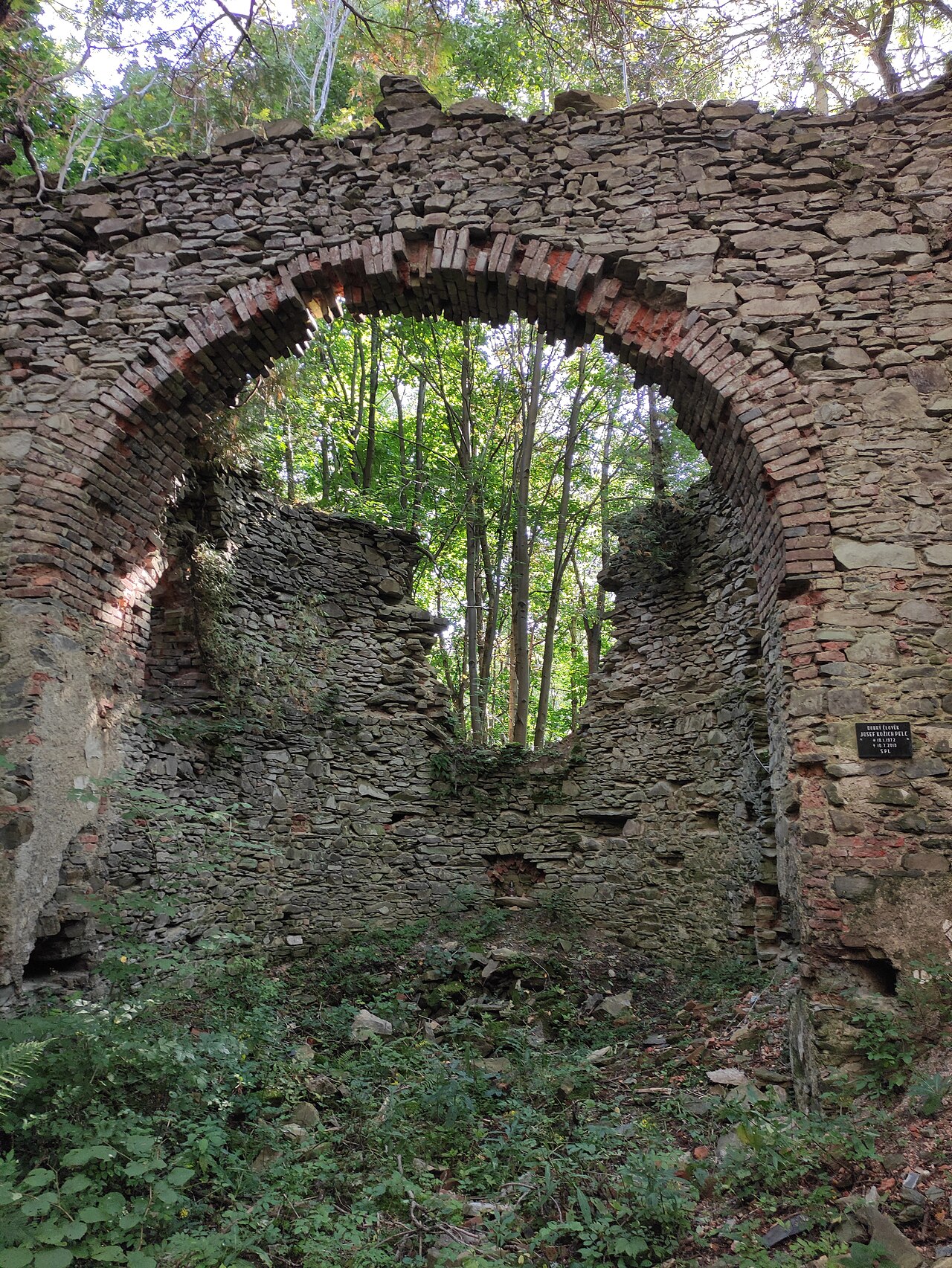 Dzisiejszy widok – Kostel Nejsvětější Trojice (vojenský újezd Libavá)