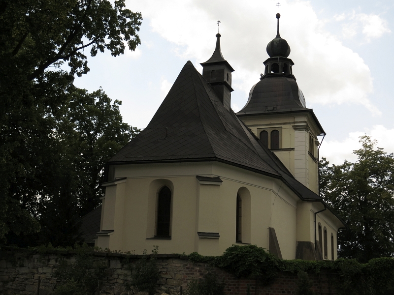 Dzisiejszy widok – Kostel svatého Filipa a Jakuba (Lukavice)
