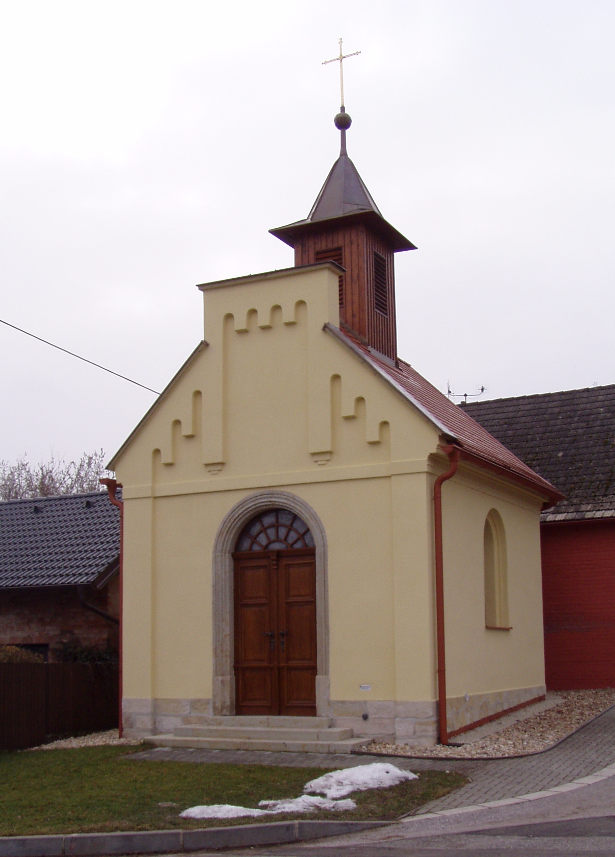 Dzisiejszy widok – kaple svatých Andělů Strážných (Říkov)