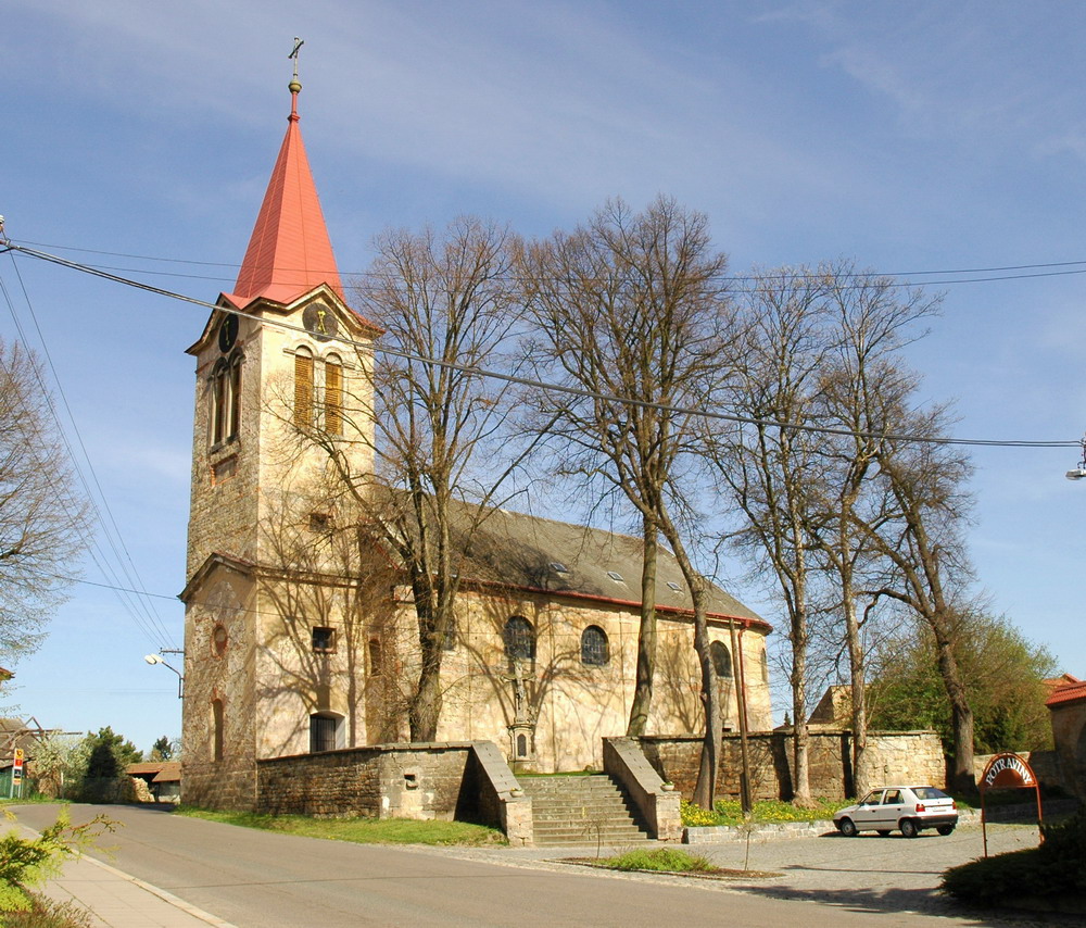 Today's view – kostel svatého Prokopa (Hořiněves)