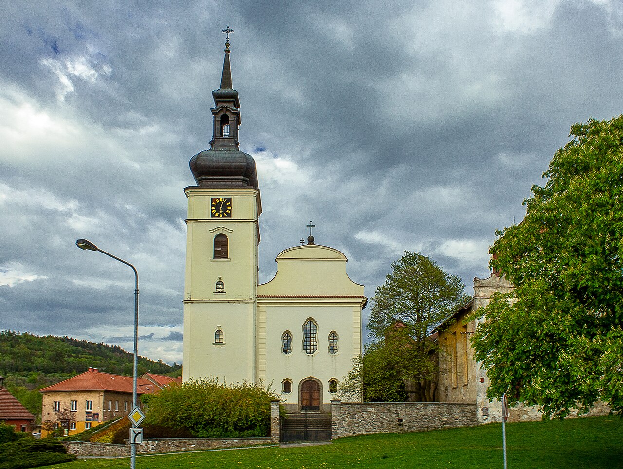 Dnešný pohľad – kostel svatého Václava ve Voticích