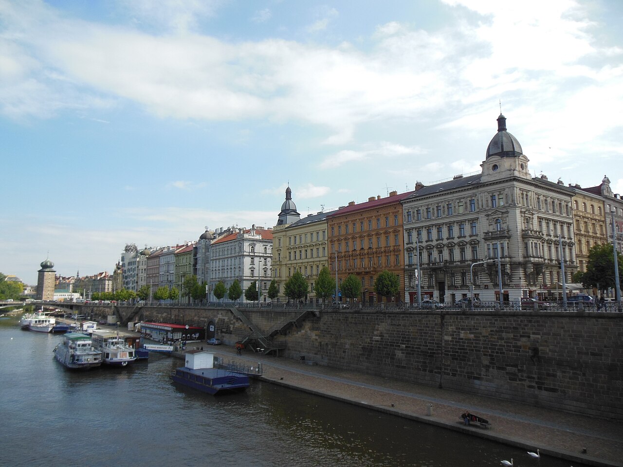 Heutige Ansicht – Rašínovo nábřeží