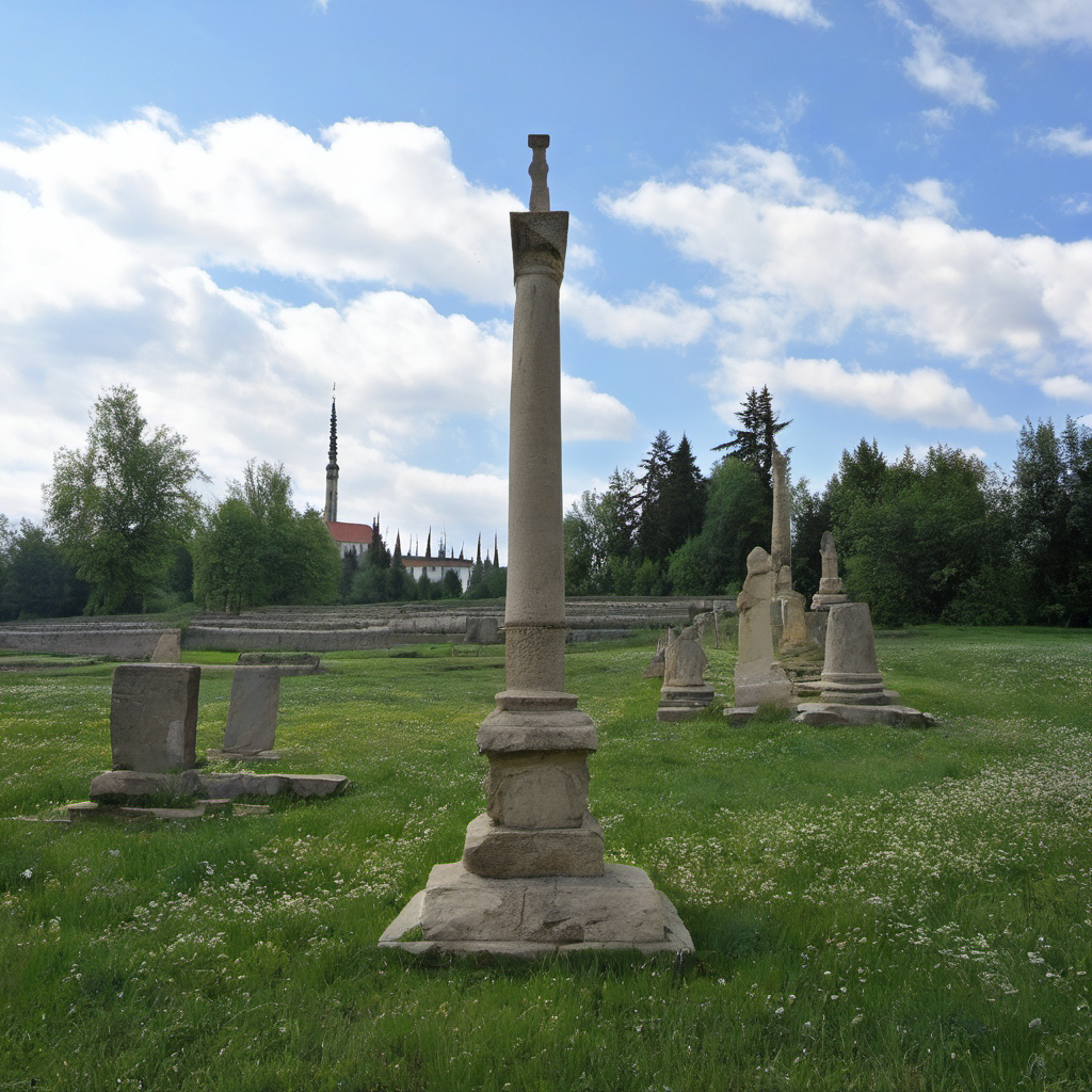 Historická podoba – Boží muka na návsi
