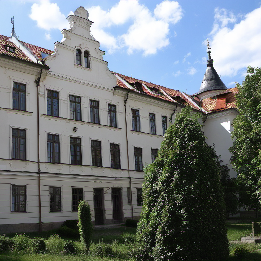 Wygląd historyczny – Budova Gymnázia Benešov, Husova 470