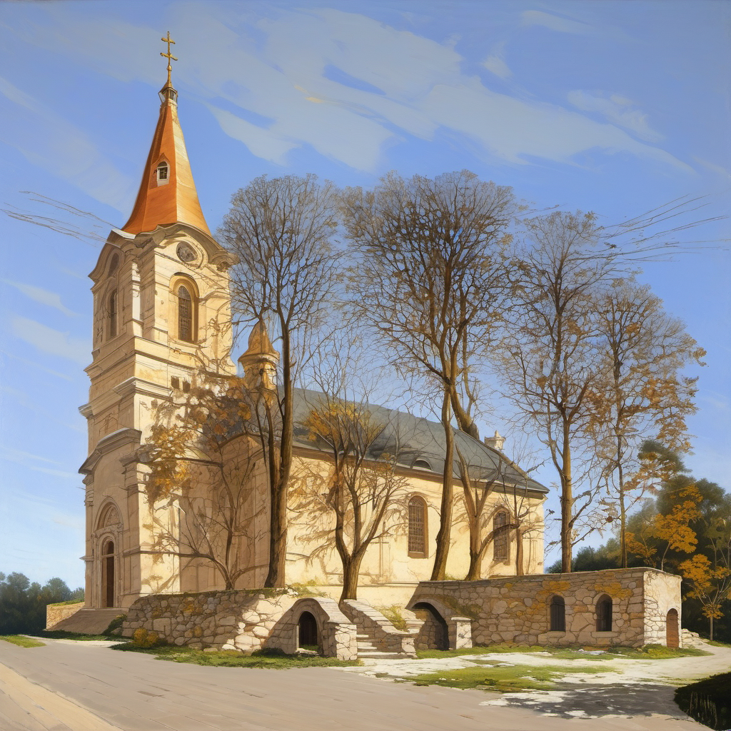 Historical appearance – kostel svatého Prokopa (Hořiněves)