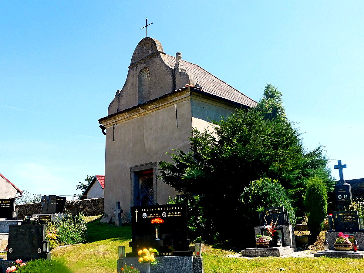 
<span>Barokní kaple na hřbitově u svatého Marka u Stříteže</span>
