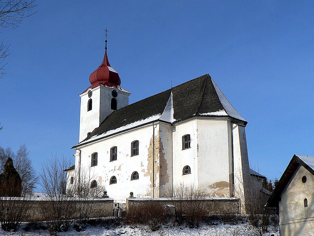 
<span>Kostel Nanebevzetí Panny Marie (Malá Morava)</span>
