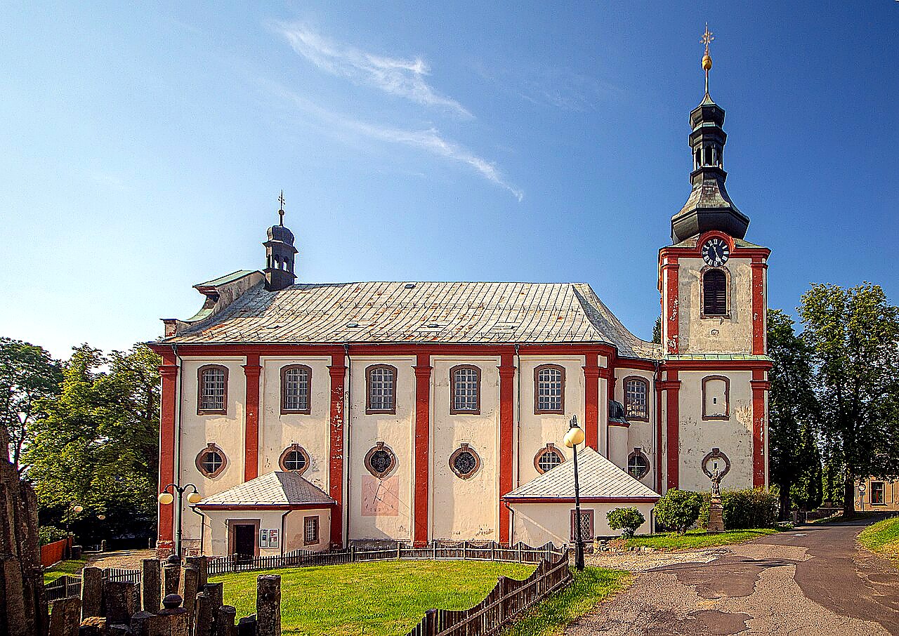
<span>Kostel Narození svatého Jana Křtitele v Kamenickém Šenově</span>
