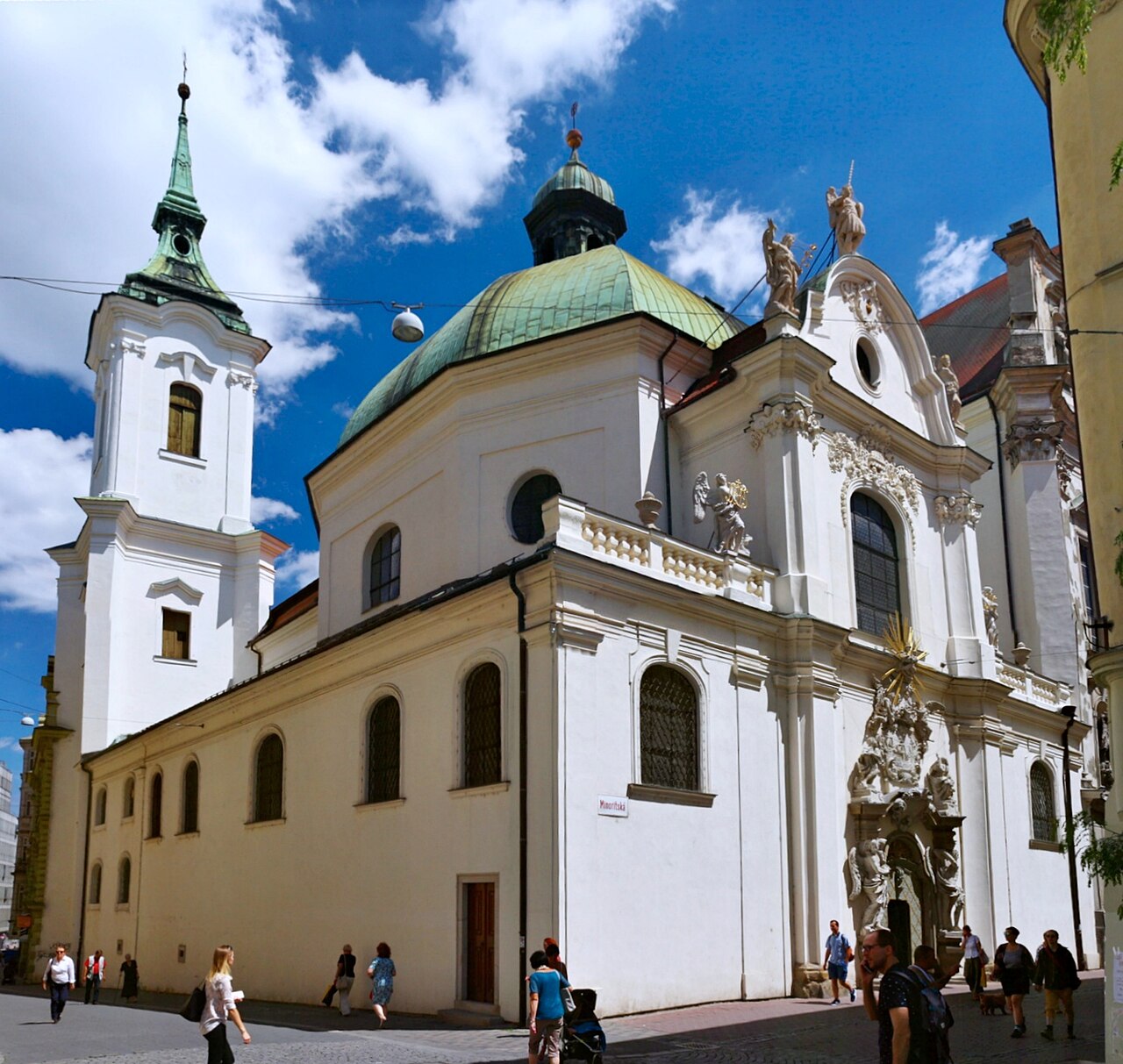 Dzisiejszy widok – loretánská kaple v Brně