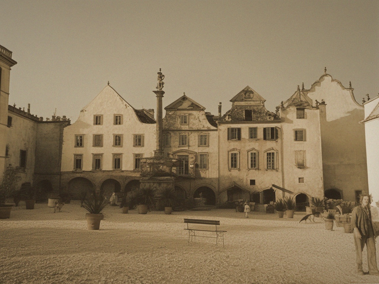Historická podoba – Mariánský sloup (Český Krumlov)