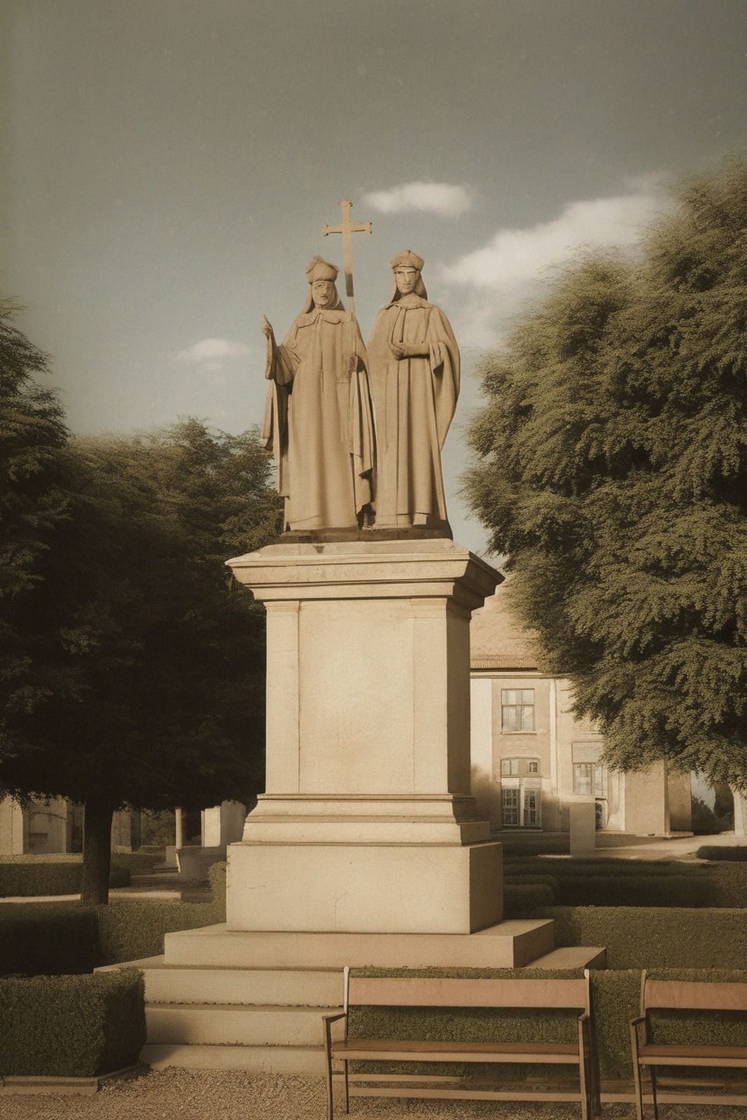 Historická podoba – Sousoší svatého Cyrila a Metoděje