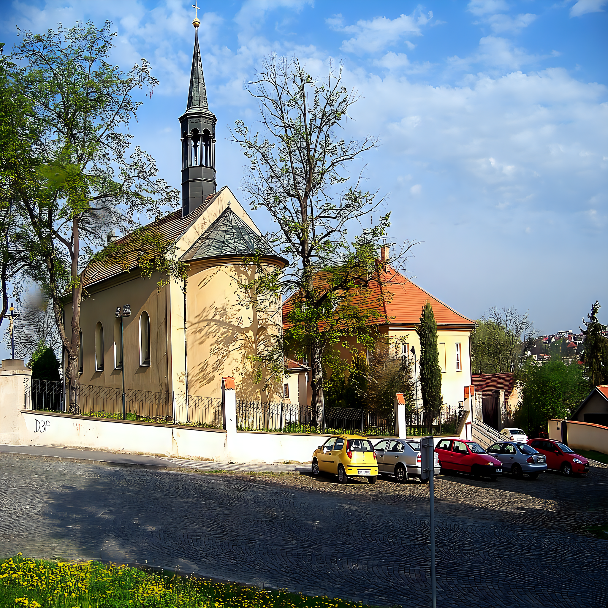 
<span>Kostel Stětí svatého Jana Křtitele v Hostivaři</span>
