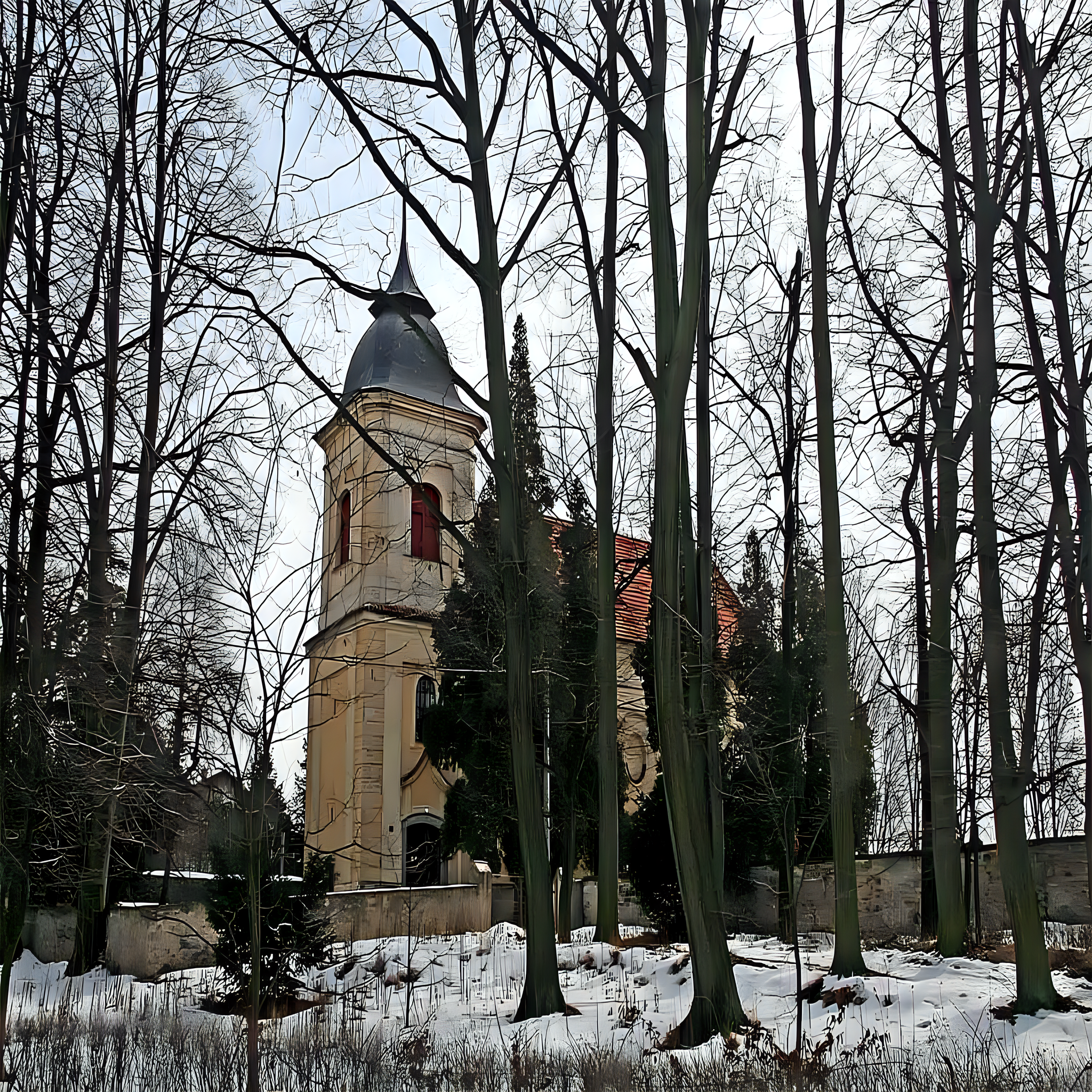 
<span>Kostel svatého Gotharda (Vysoké Chvojno)</span>
