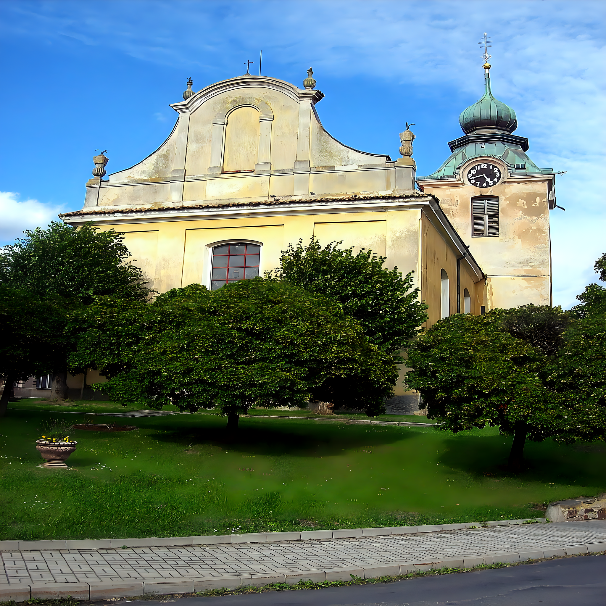 
<span>Kostel svatého Martina v Cerhovicích</span>
