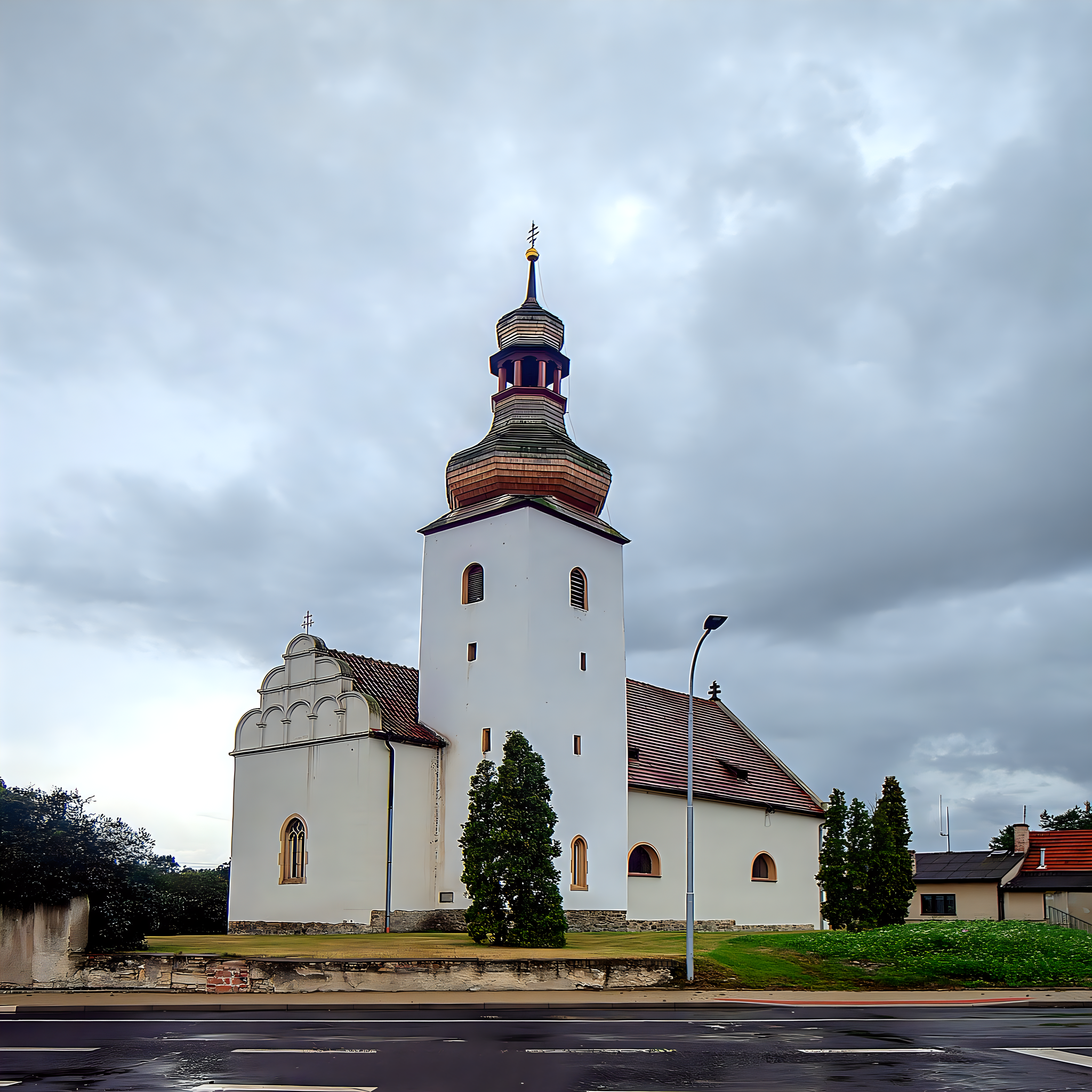 
<span>Kostel svatého Matouše v Dobroměřicích</span>
