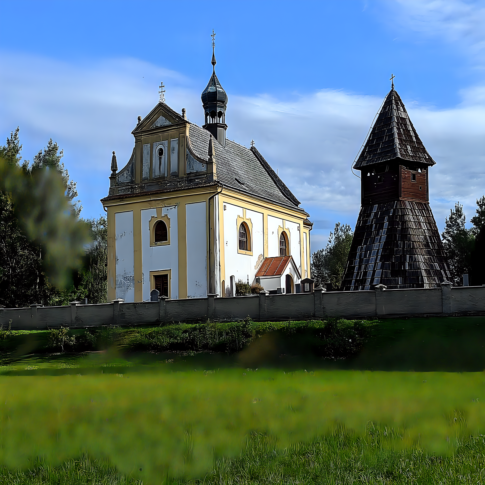 
<span>kostel svatého Benedikta v Lučicích</span>
