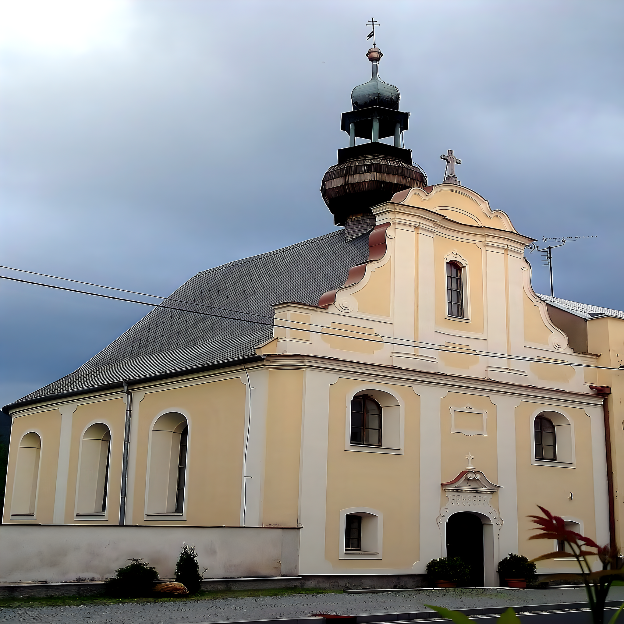 
<span>kostel svatého Kříže (Zlaté Hory)</span>
