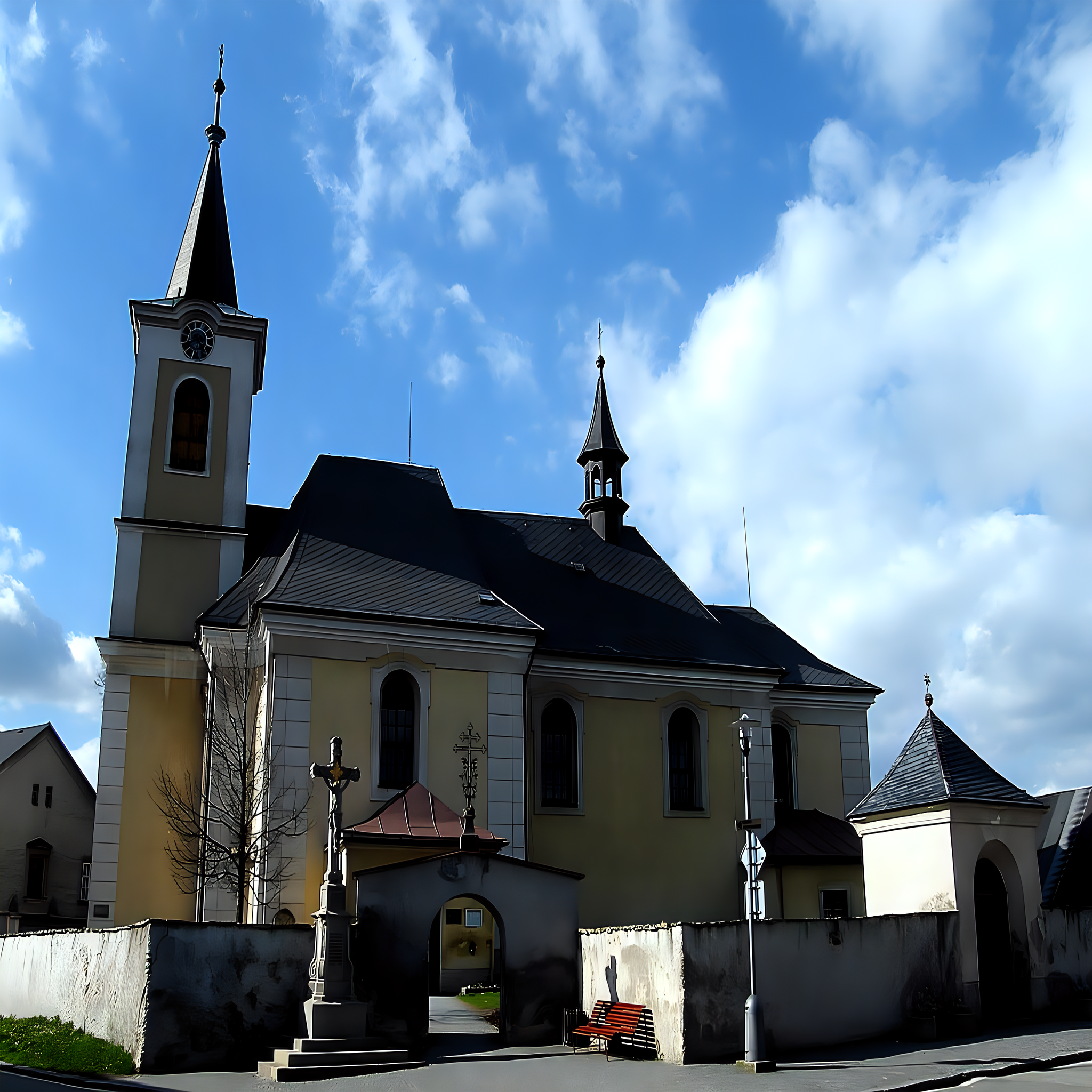 
<span>kostel svatého Petra a Pavla (Nový Hrádek)</span>
