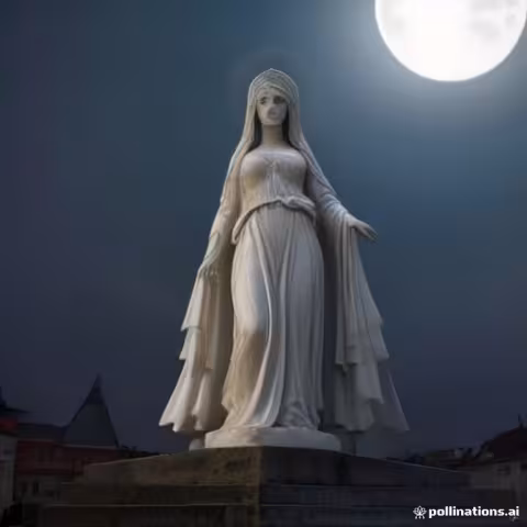 Příběh: Sloup se sochou Panny Marie (Luby)