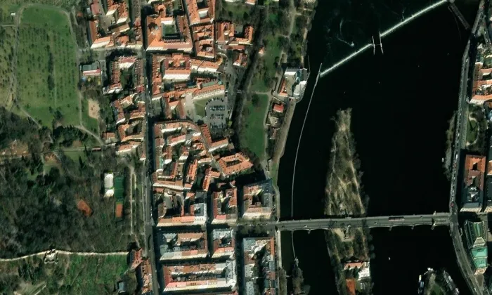 Říční – letecký pohled