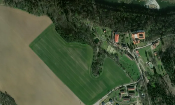 Čejchanov – letecký pohled