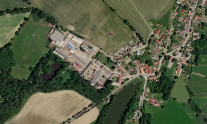 Česká Olešná – letecký pohled