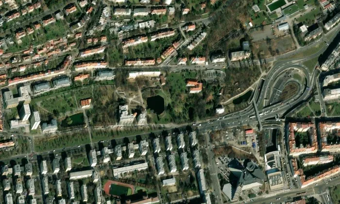 Šlajferka – letecký pohled