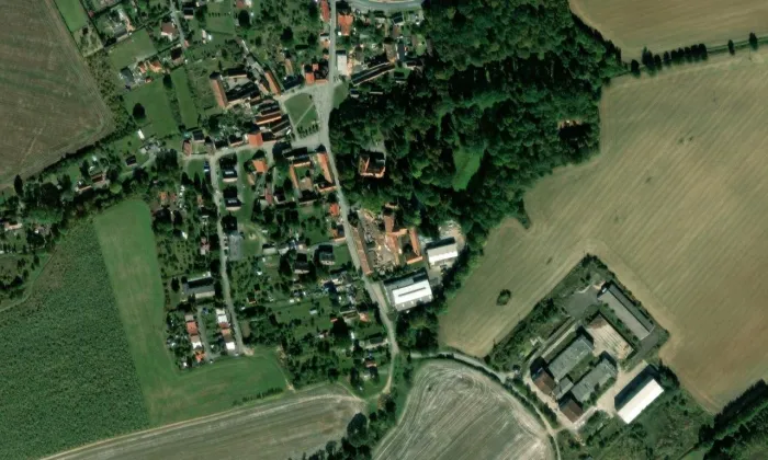 Úlice – letecký pohled