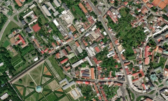 Štěchovice – letecký pohled