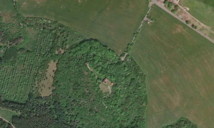 Švamberk – letecký pohled