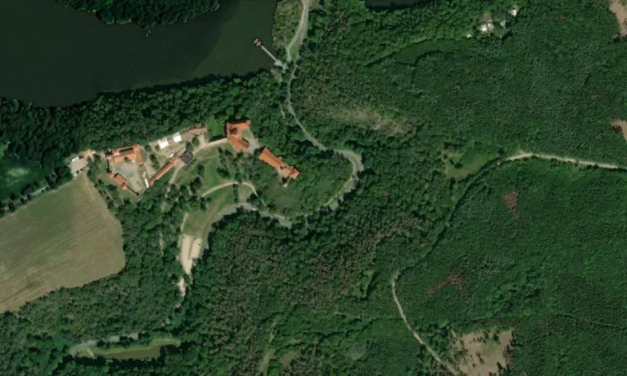 Anglický trakt – letecký pohled