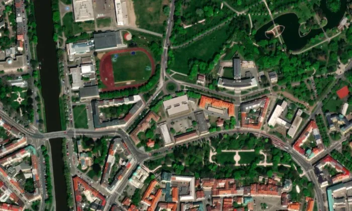 Archa – letecký pohled
