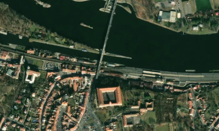 Arnoštova 97 – letecký pohled