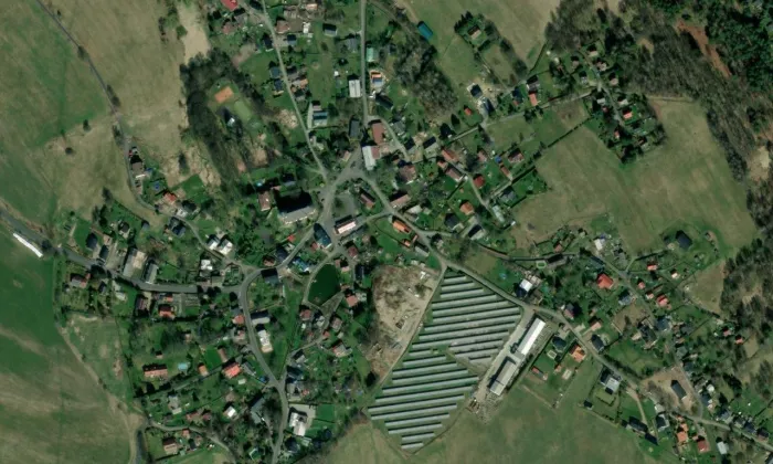 Arnoltice 31 – letecký pohled