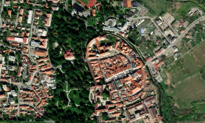 Březanova čp. 79 – letecký pohled