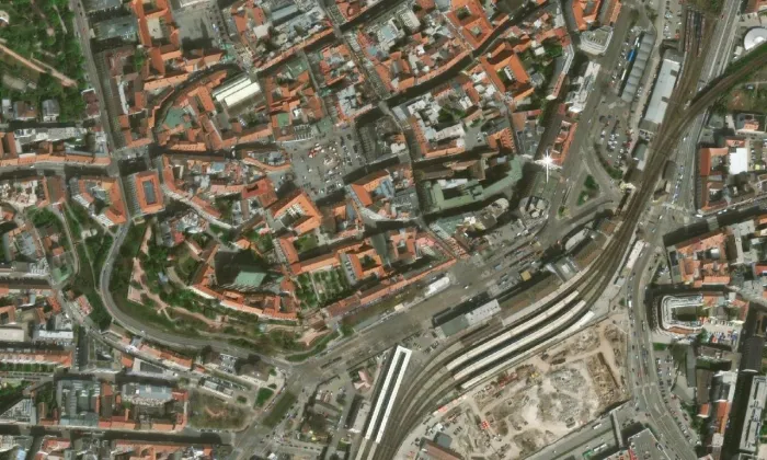 Bašty 4 – letecký pohled