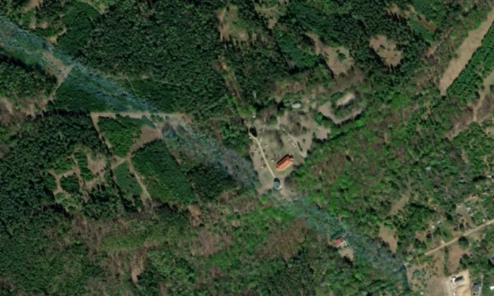 Barokní areál Skalka – letecký pohled