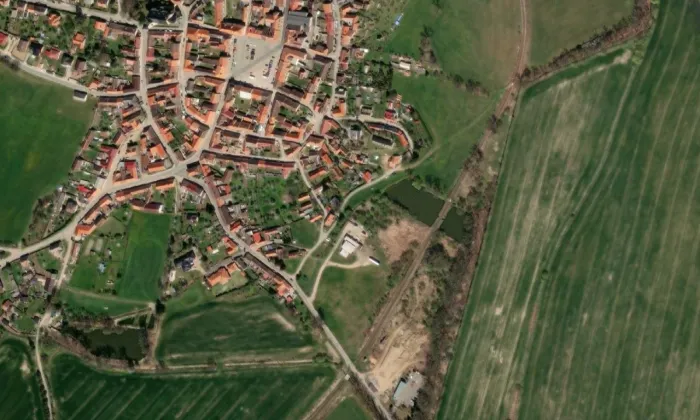 Bavorov – letecký pohled