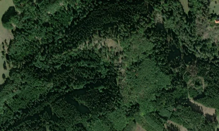 Bezemín – letecký pohled
