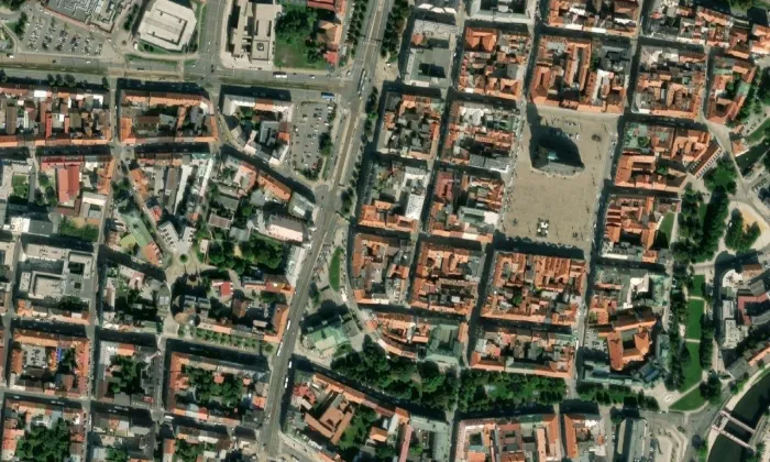 Bezručova 26 – letecký pohled