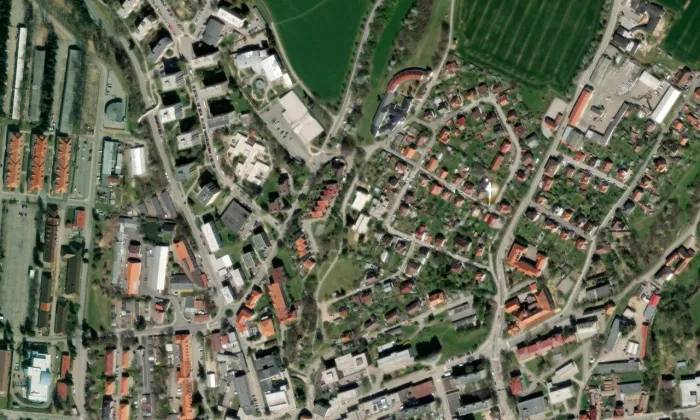 Boží muka I – letecký pohled