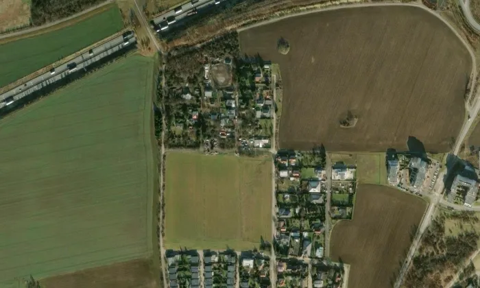 Bodláková – letecký pohled