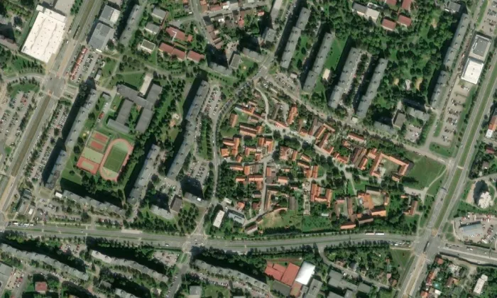 Bolevec čp. 30 – letecký pohled