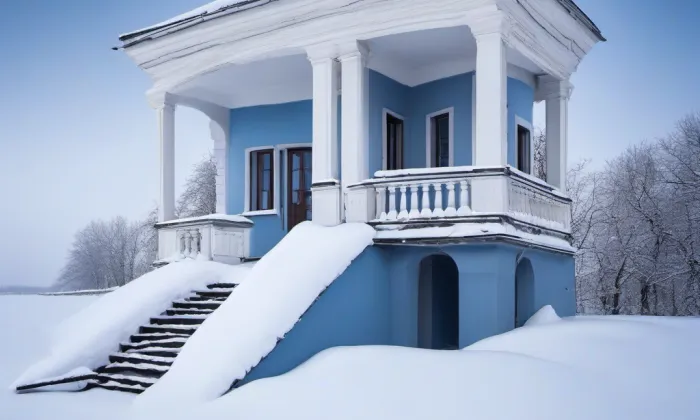 Brána svatého Jana na zábradlí – winter