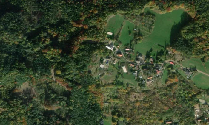 Brada – letecký pohled