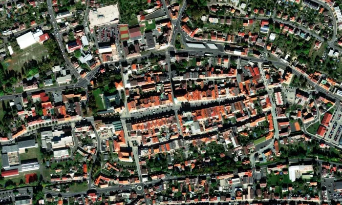 Branská 56 – letecký pohled