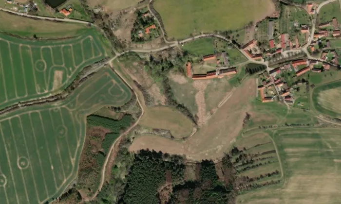 Brloh – letecký pohled