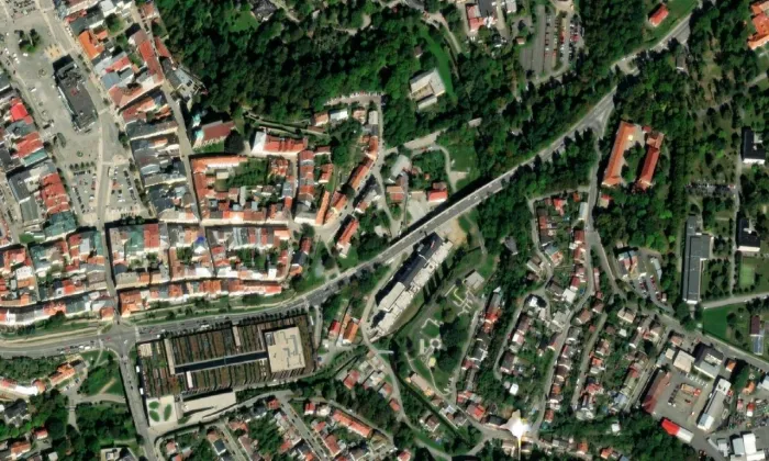 Brněnská 31 – letecký pohled