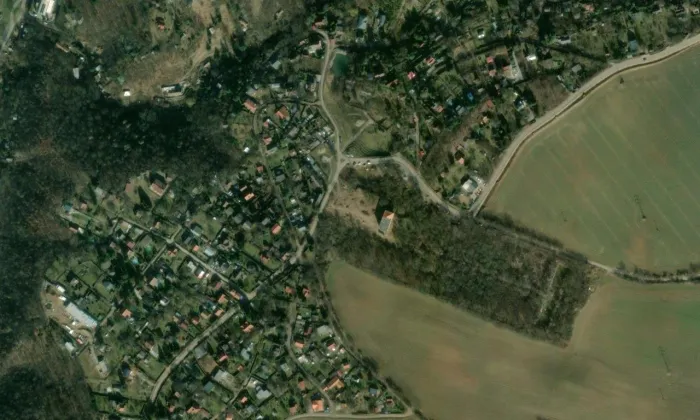 Brnky – letecký pohled